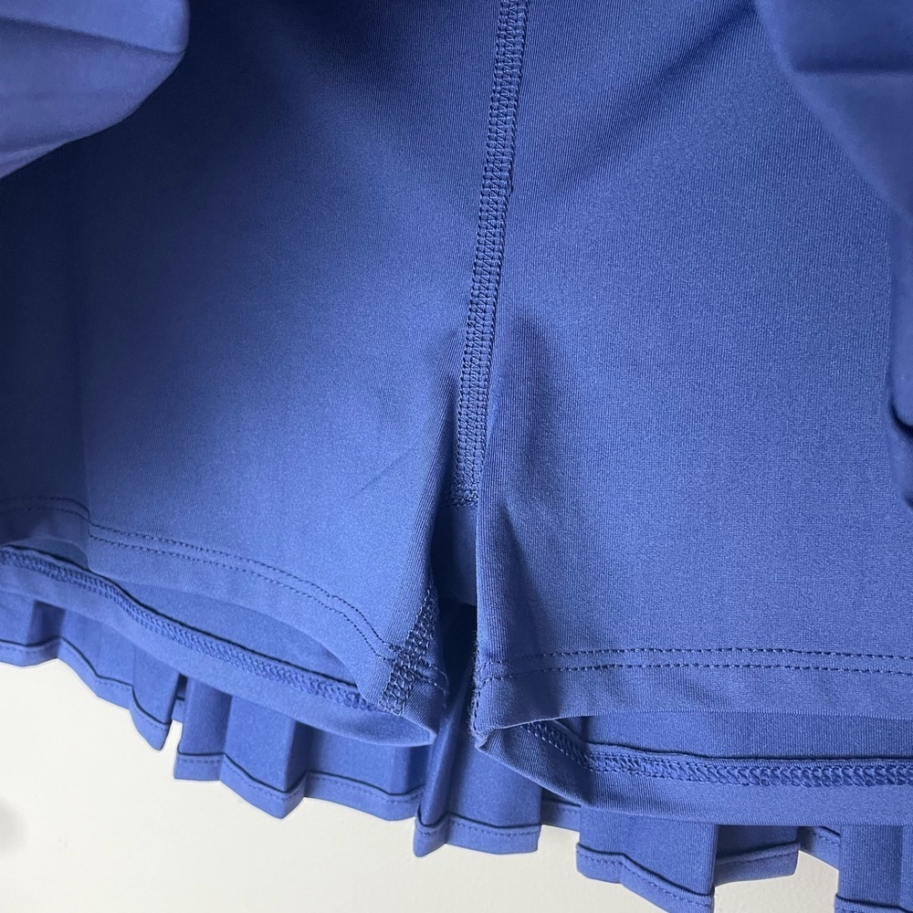 Laura Ashley Pleated Golf Tennis Skort Mini Skirt Women’s Medium Blue Pickleball - Picture 5 of 10